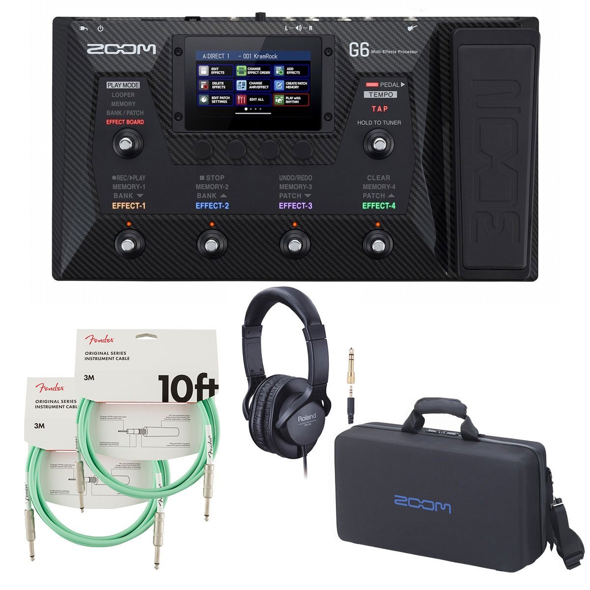 ZOOM G6[純正キャリーバッグ(CBG-6) + 周辺機器アイテム同時購入