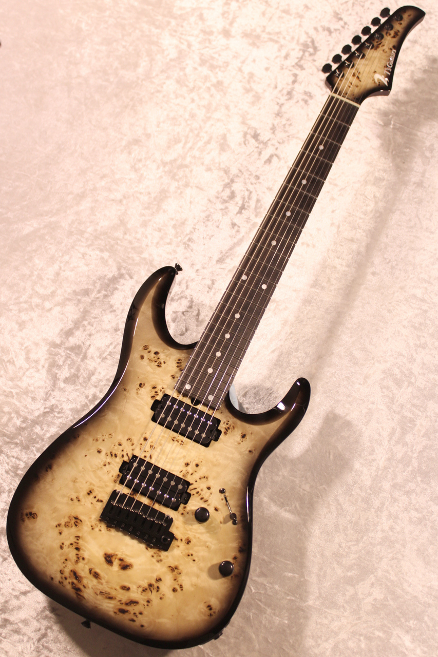 T's Guitars 【国産7弦】DST Pro-24 7st. 5A Burl Poplar / Ash 2P
