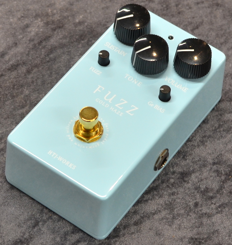 HTJ-WORKS GOLD HAZE FUZZ -Gelmanium & Silicon engine ～Light Blue
