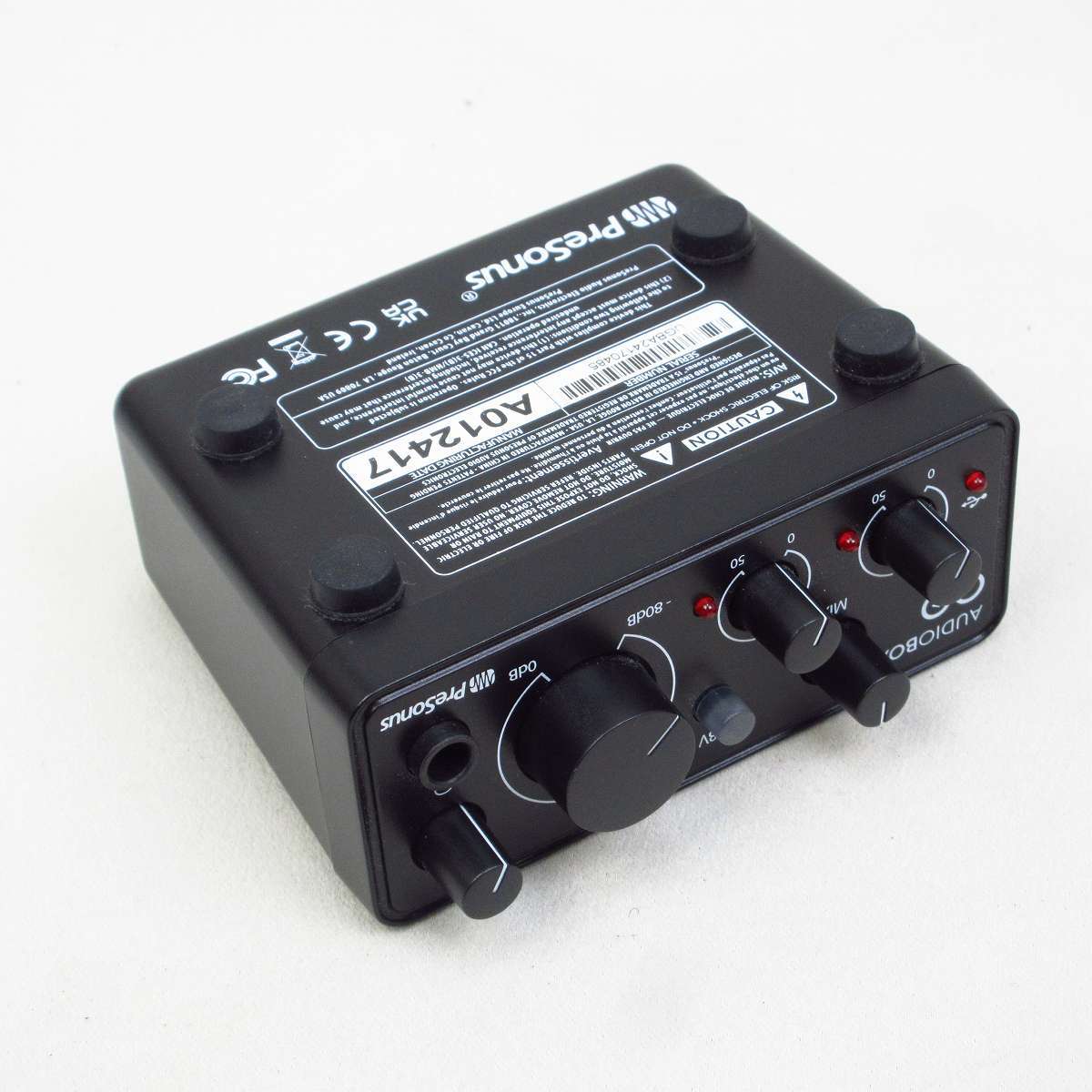 PreSonus AudioBox GO 軽量＆コンパクトなオーディオインターフェイス