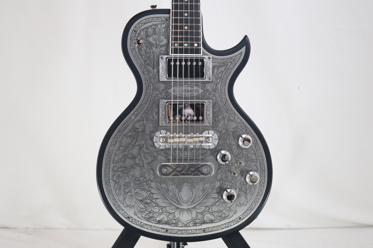 Zemaitis THE PORTRAIT Metal Front HISASHI Signature Model Black