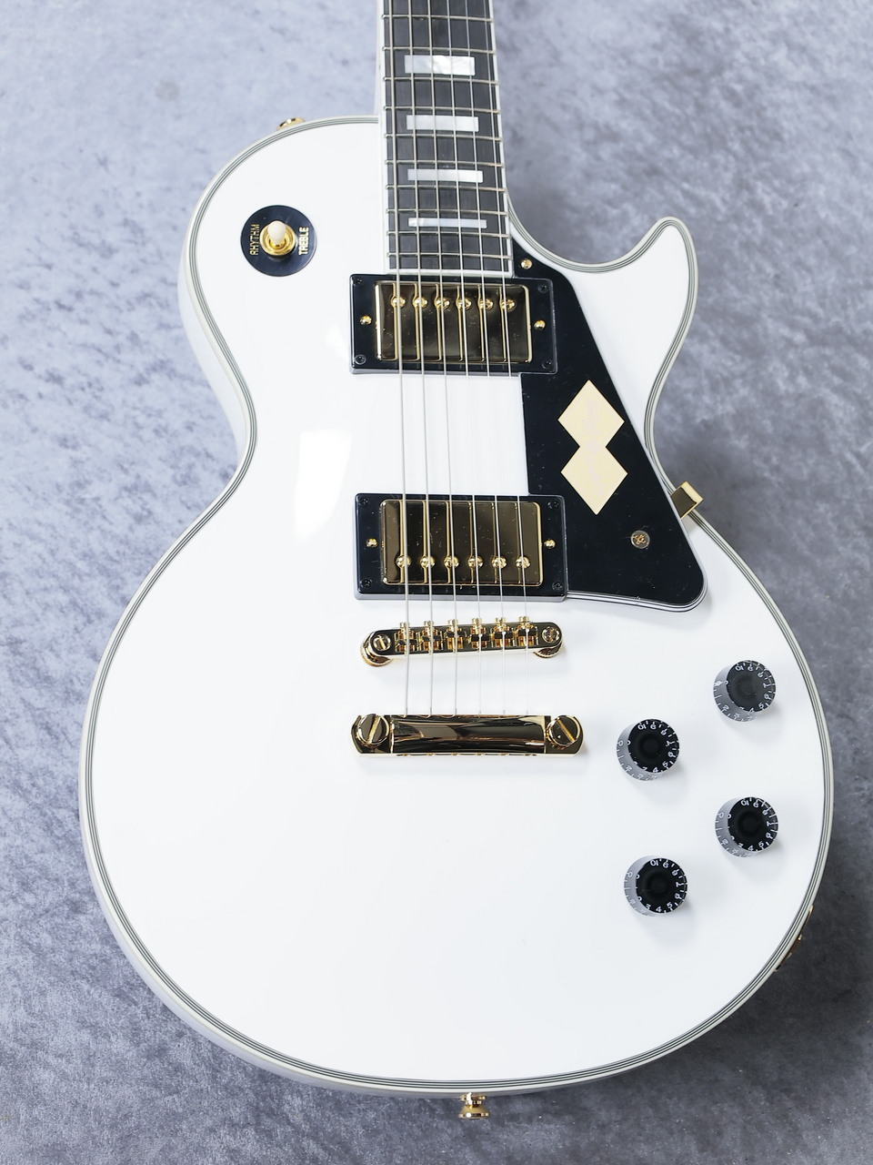 BUROZE ブローズ Les Paul Custom タイプ ホワイト Epiphone Inspired by Gibson Custom shop Les Paul Custom Alpine