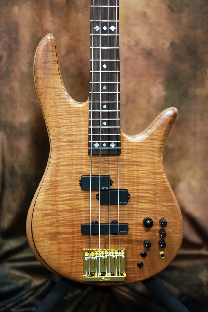 Fodera Victor Wooten Classic Monarch 4 Deluxe Custom Flame Koa