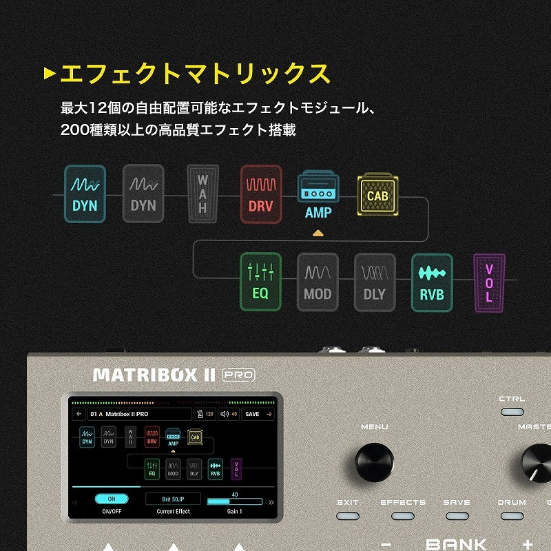 SONICAKE Matribox II Pro QME-200 マルチエフェクター 【国内正規品