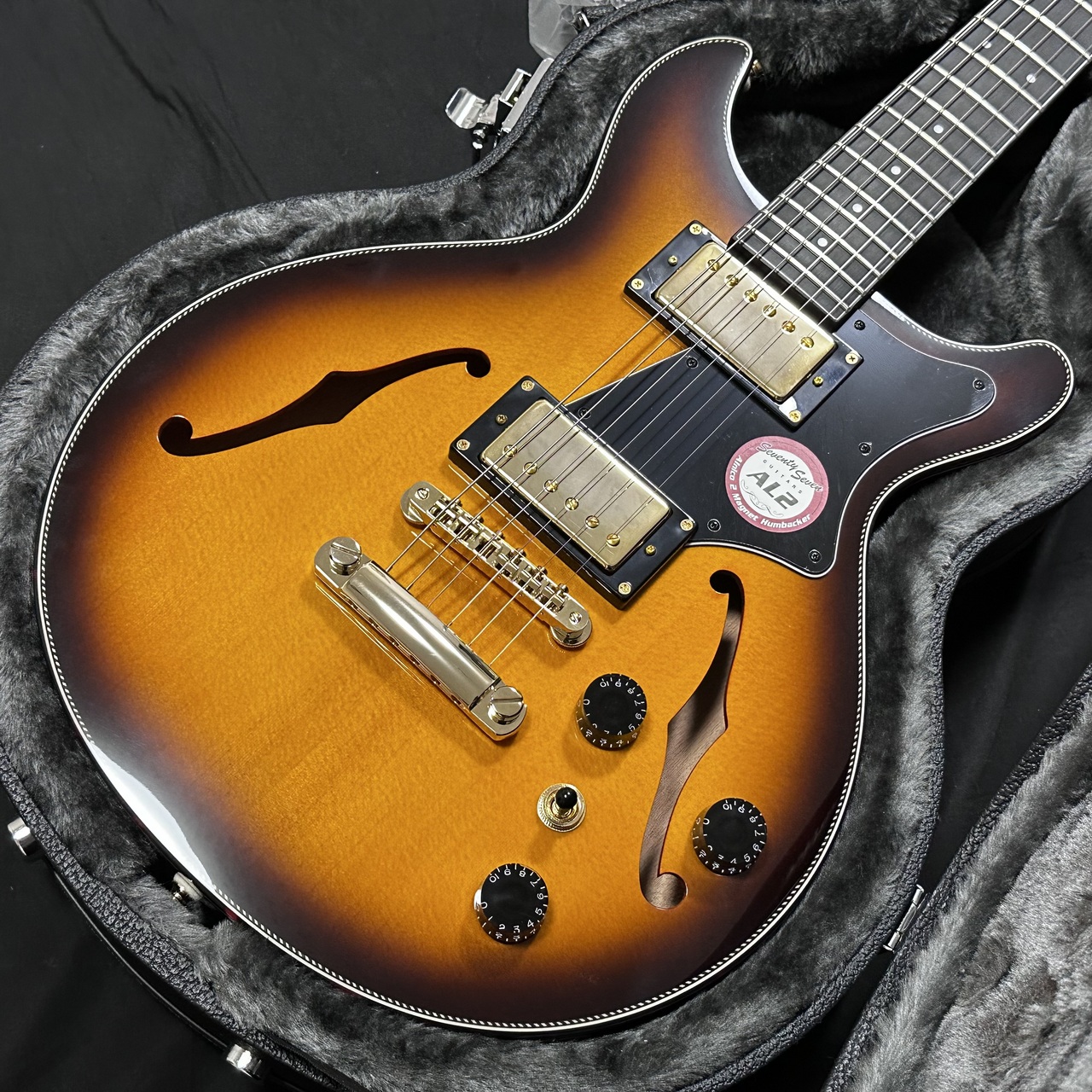 セミアコ　ギター　Seventy Seven おまけ付き！ 楽天市場】Seventy Seven EXRUBATO-STD/S-JT CBK COAL BLACK