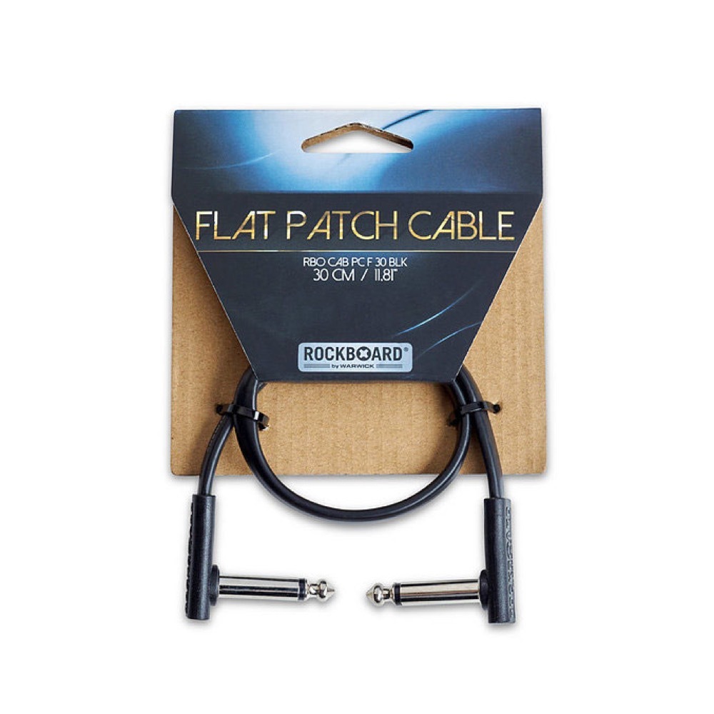 RockBoard RBO CAB PC F 30 BLK Flat Patch Cable 30 cm フラットパッチケーブル （新品/送料無料）【楽器検索デジマート】