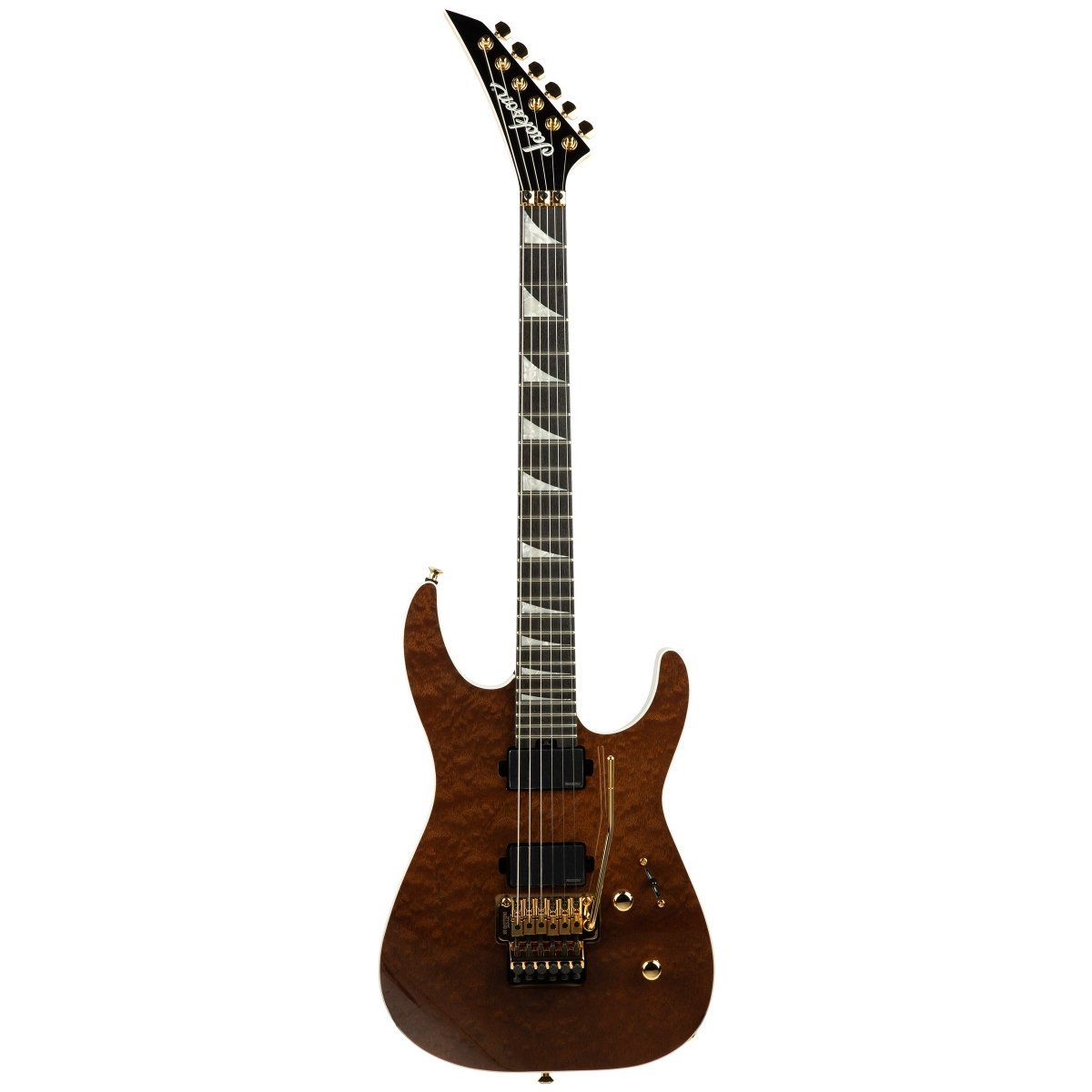 Jackson MJ Series Dinky DK FF Burl Mahogany Ebony Fingerboard Dark