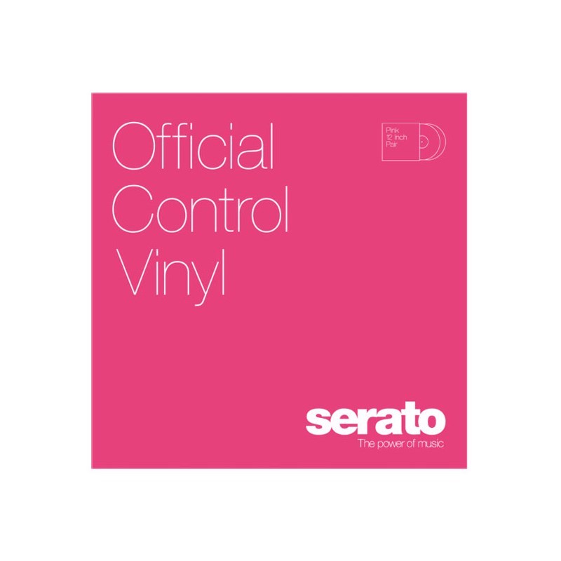 Serato 12 Serato Control Vinyl [Pink] 2枚組 セラート コントロール 