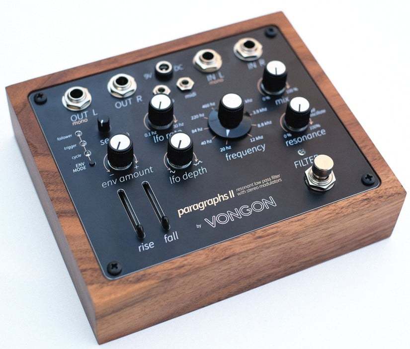 VONGON / Paragraphs II ローパスフィルター VONGON PARAGRAPHS II resonant low pass filter with stereo