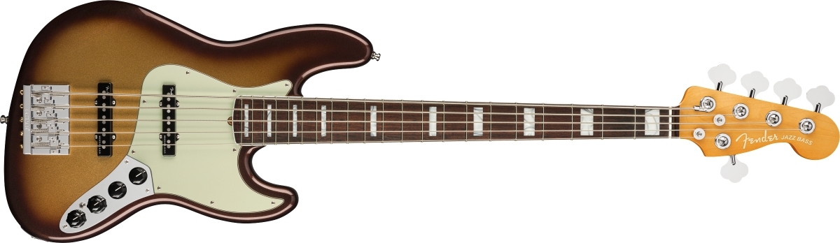 Fender American Ultra Jazz Bass V Rosewood Fingerboard Mocha Burst