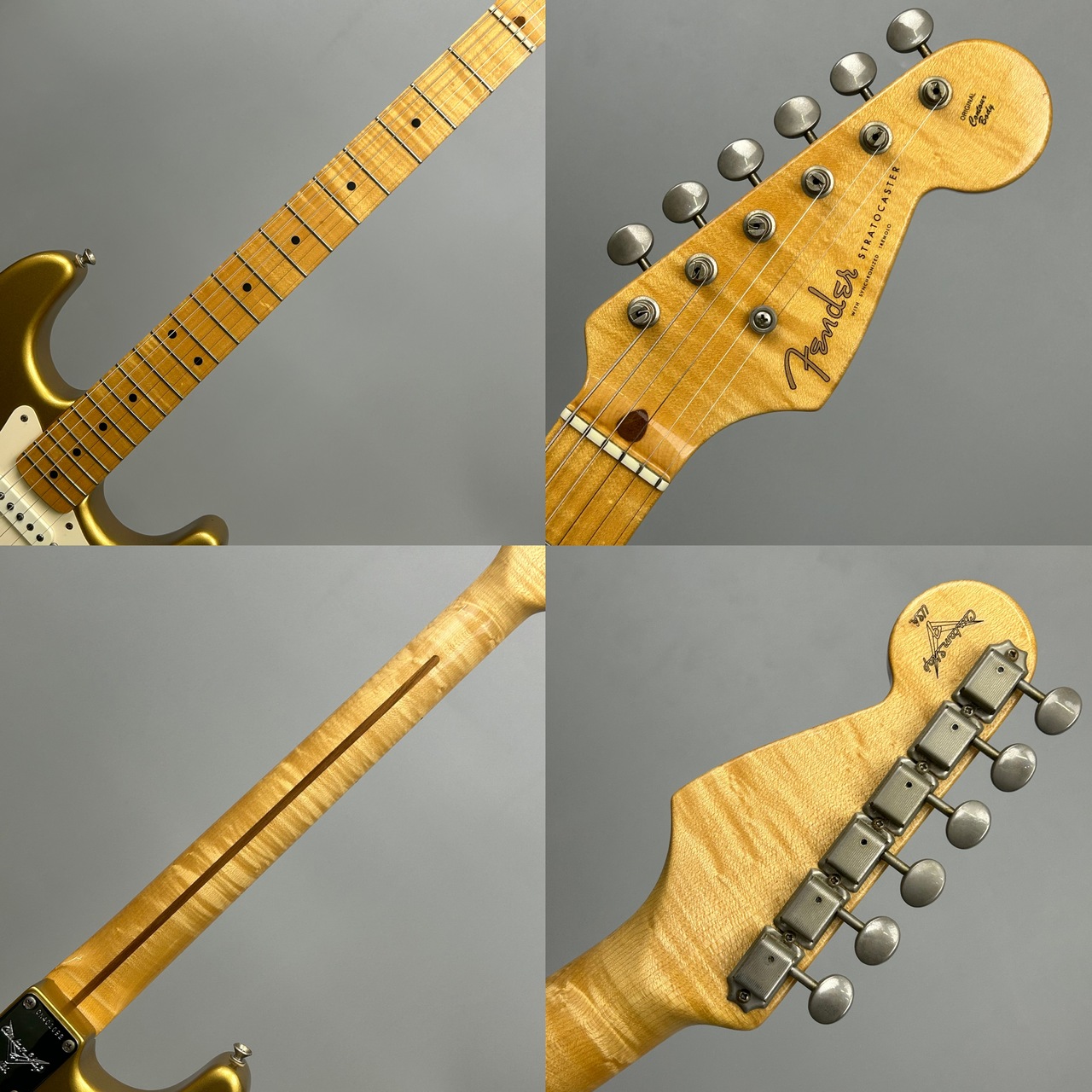 ノーブランド エレキギター ゴールド仕様 ストラトキャスター Fender Custom Shop 1954 Stratocaster Gold 1994年製（中古