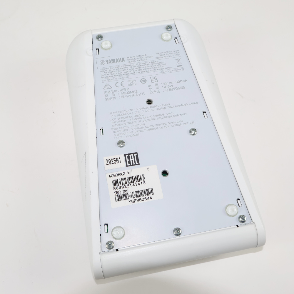YAMAHA 【中古】 ミキサー ヤマハ YAMAHA AG03 mk2 W ライブ