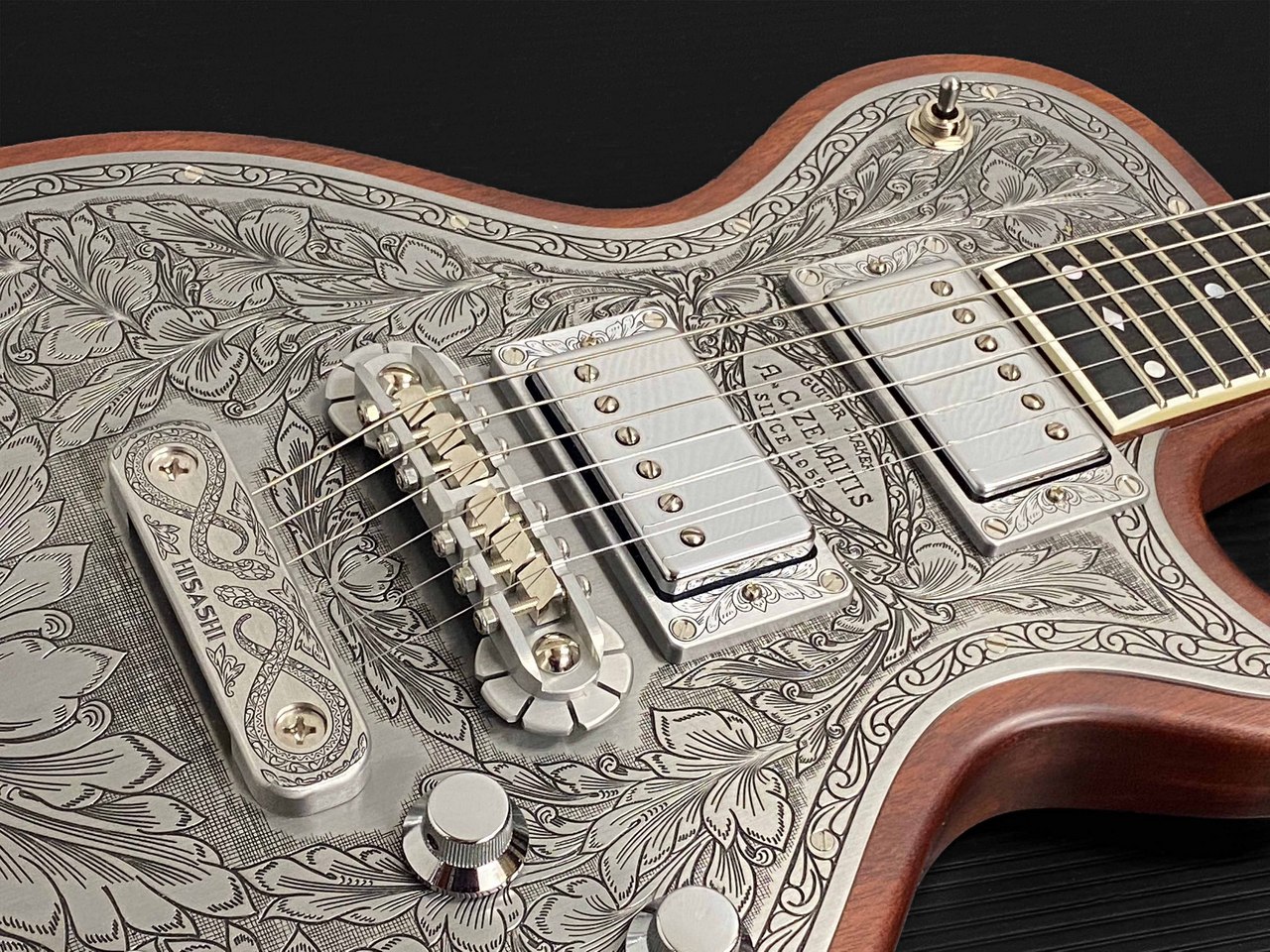 Zemaitis THE PORTRAIT Metal Front HISASHI Signature Model Natural