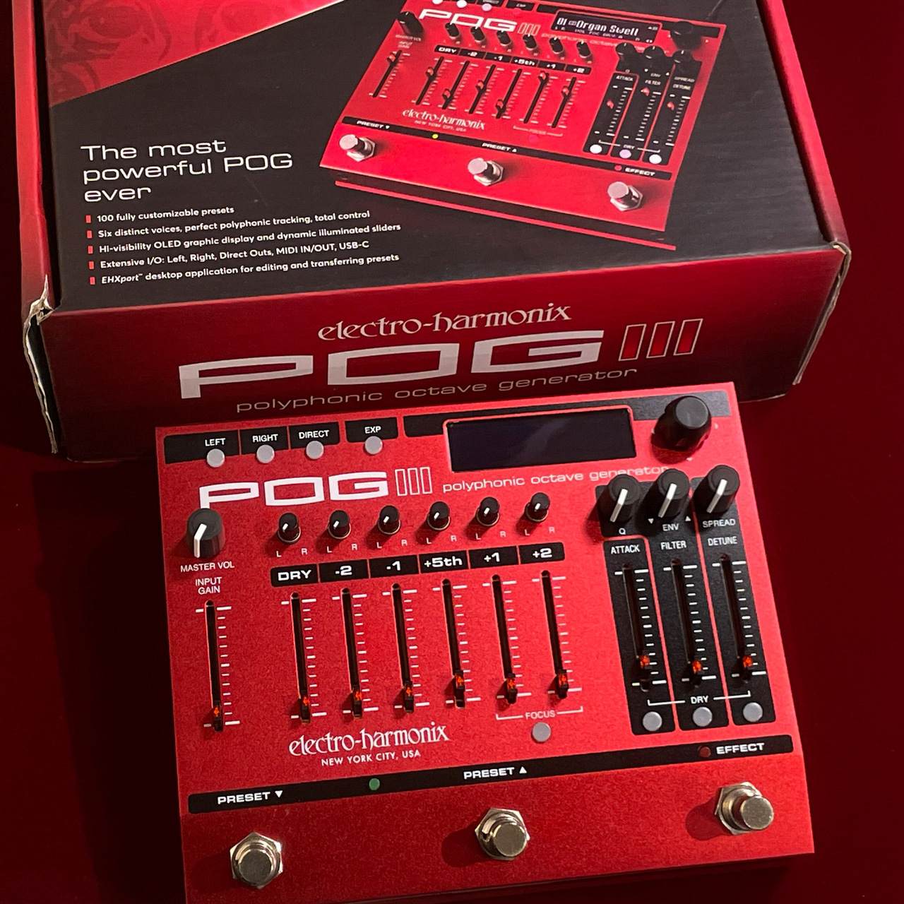 ELECTRO-HARMONIX⁄NANO POG⁄ギターエフェクター⁄オクターバー⁄定番