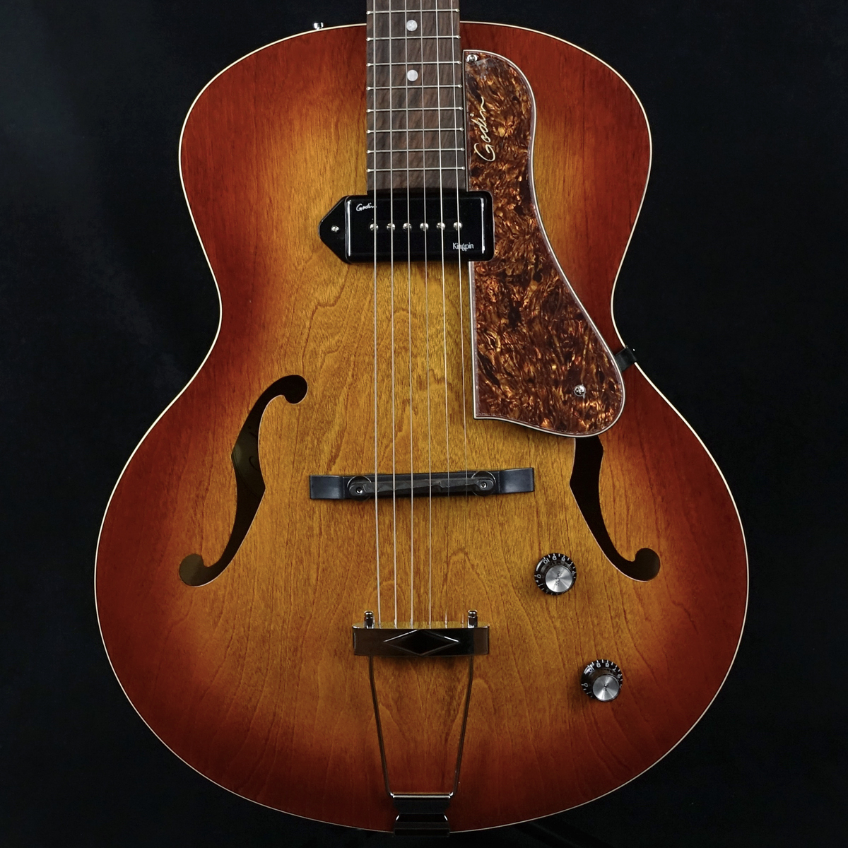 ※専用！美品！1980-90'sヴィンテージ！キングサイズ44！アメリカンダブル Godin 5th Avenue Kingpin P90 Cognac Burst（新品）【楽器検索