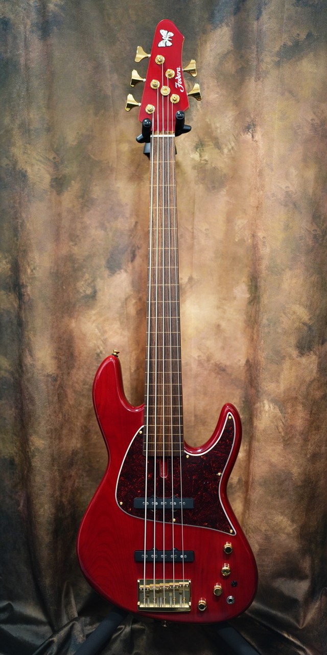 Fodera NYC Empire 5 Strings 70FH/21 Trans Red Fretless（新品/送料無料）【楽器検索デジマート】