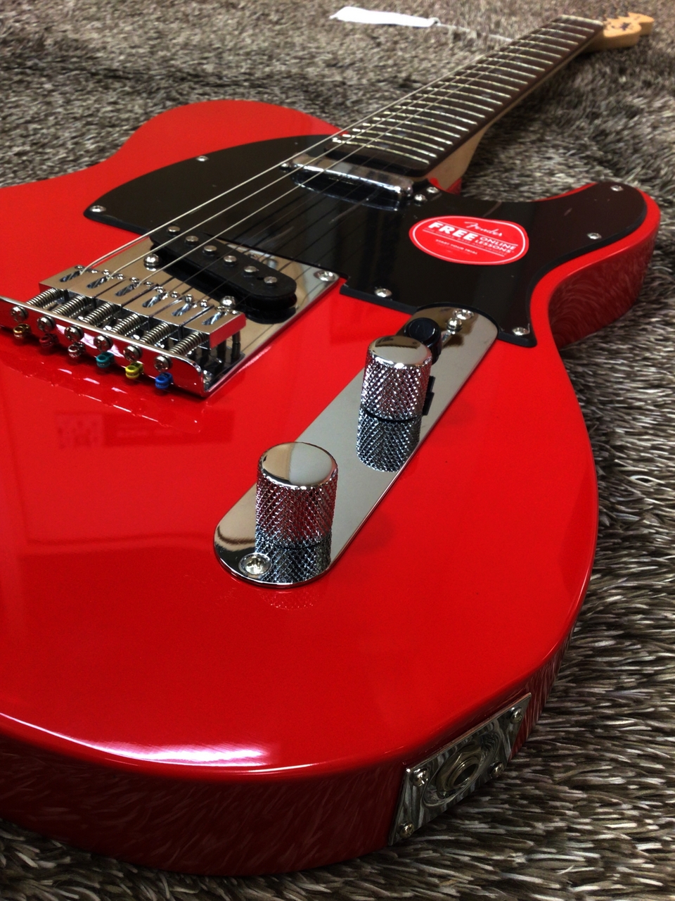 Squier テレキャスター エレキギター レッド Squier by Fender SONIC TELECASTER Laurel Fingerboard Black