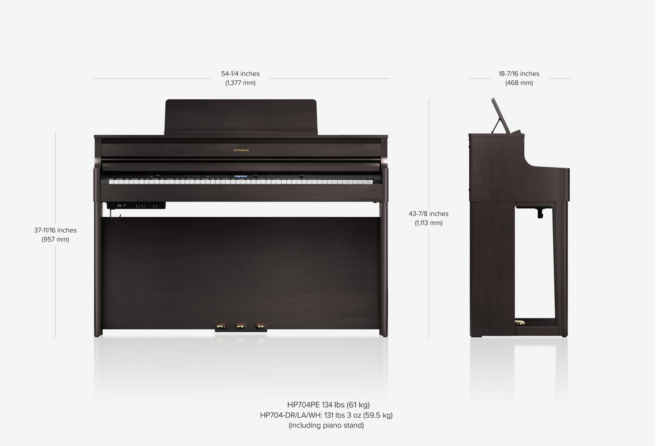 Roland HP704 ブラック 88鍵 電子ピアノ 椅子別 Roland 【2026年3月