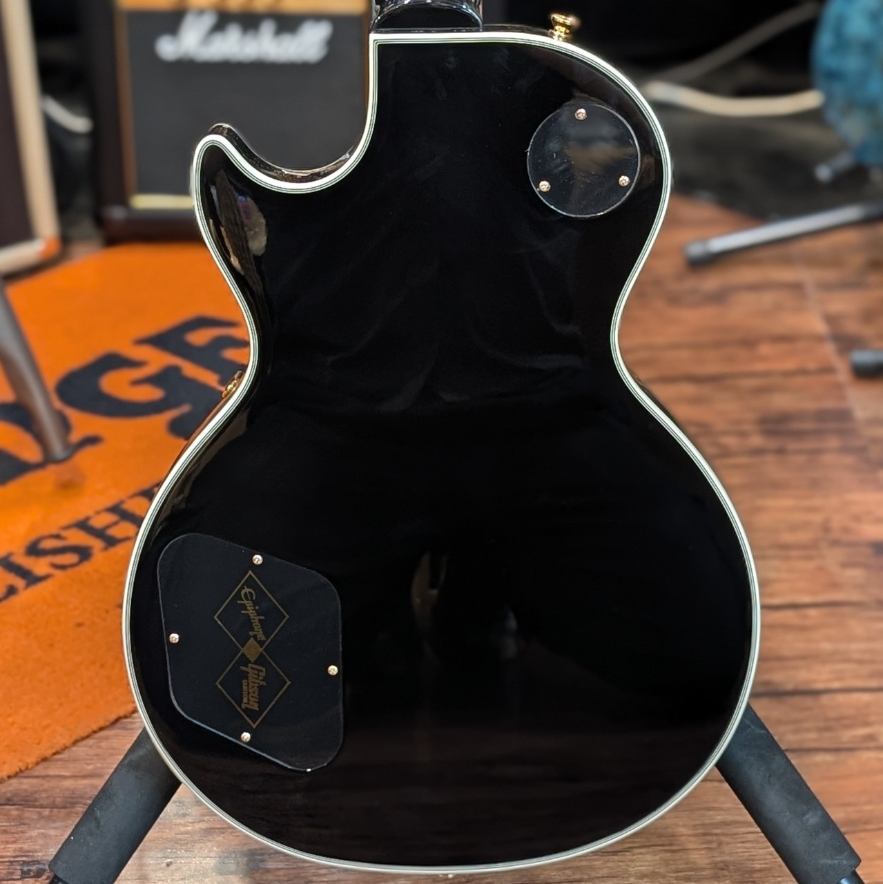 Epiphone Les Paul 4弦エレキベース マットブラック Epiphone Les Paul Custom -Ebony-【4.16kg】【日本総本店ベース