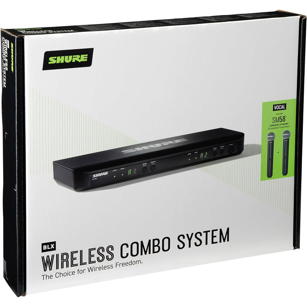 Shure BLX288/SM58 (BLX288J/SM58-JB)【ワイヤレスマイクセット