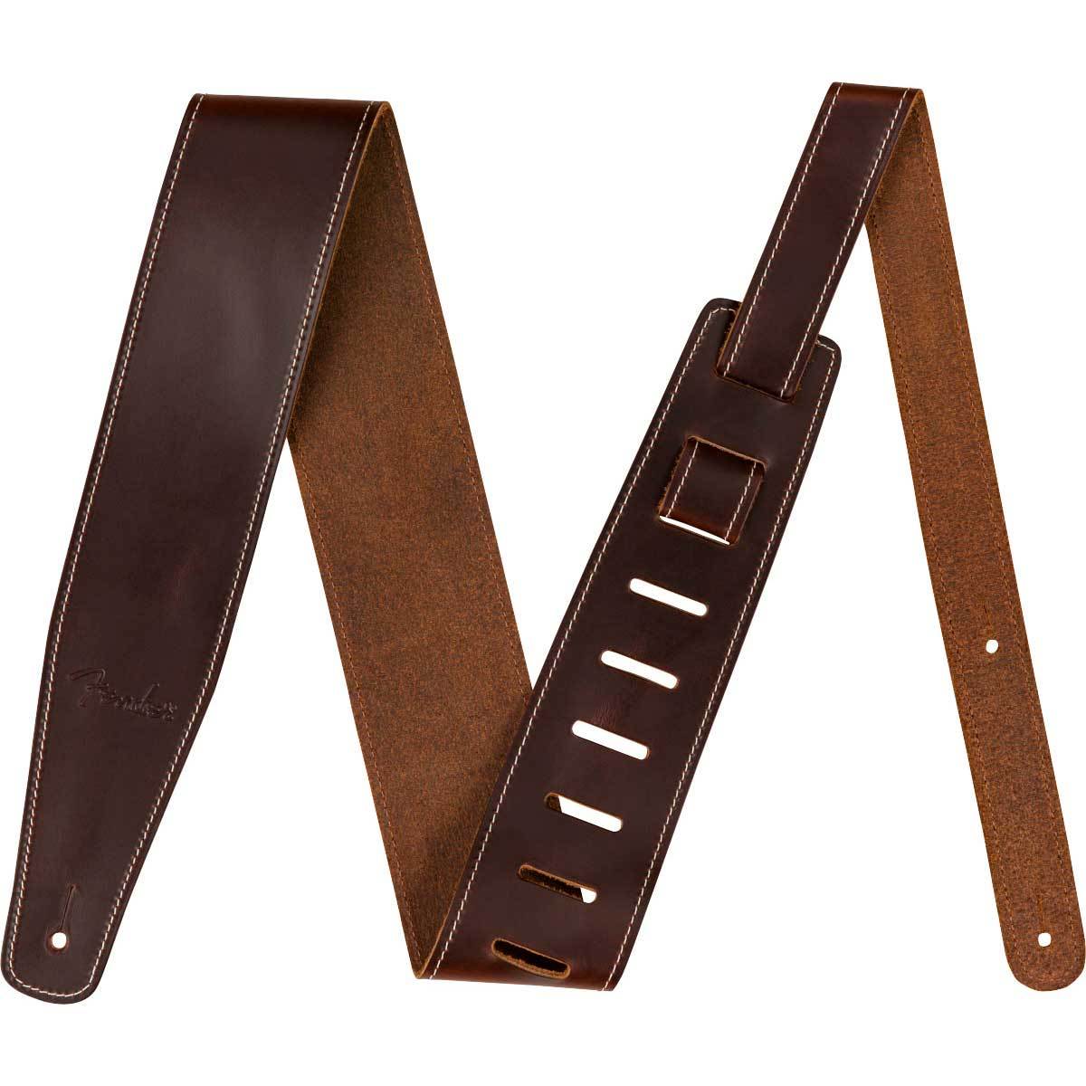 Fender Broken-In Leather Strap Brown レザーストラップ ブラウン