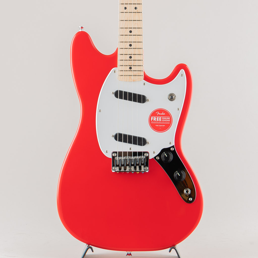 美品 Fender SQUIER SONIC™ MUSTANG Red Squier Sonic Mustang Solidbody Electric Guitar - Torino Red