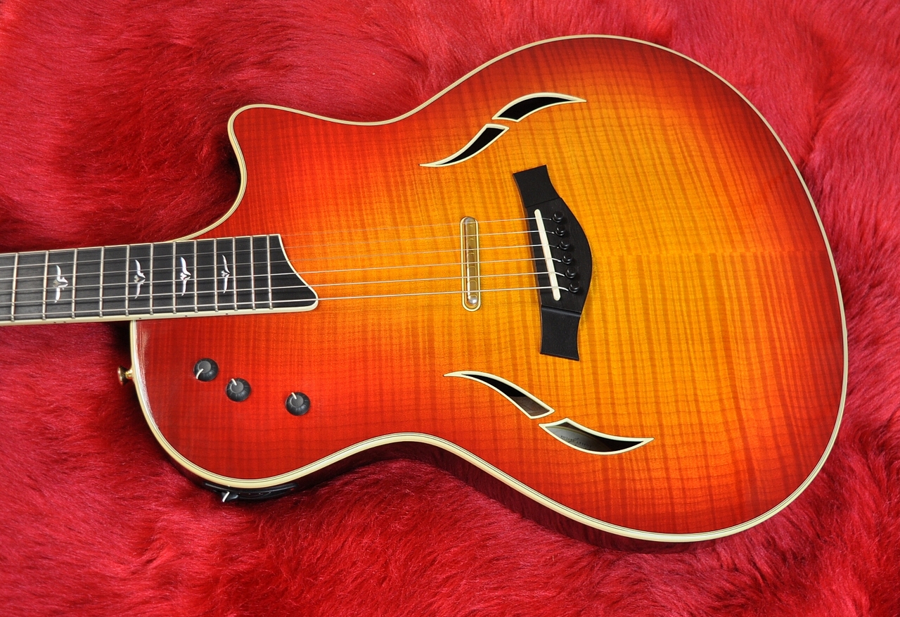 taylor T5C1 ギター Taylor T5C1 Flame Maple Red Edgeburst Acoustic Electric