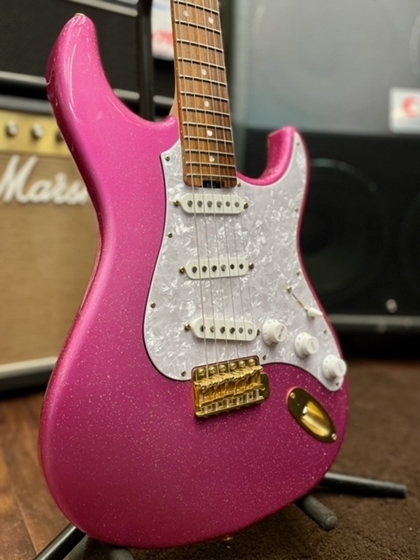 EDWARDS E-SN-185TO Takayoshi Ohmura -Twinkle Pink- 2019年製【大村孝佳 】（中古）【楽器検索デジマート】