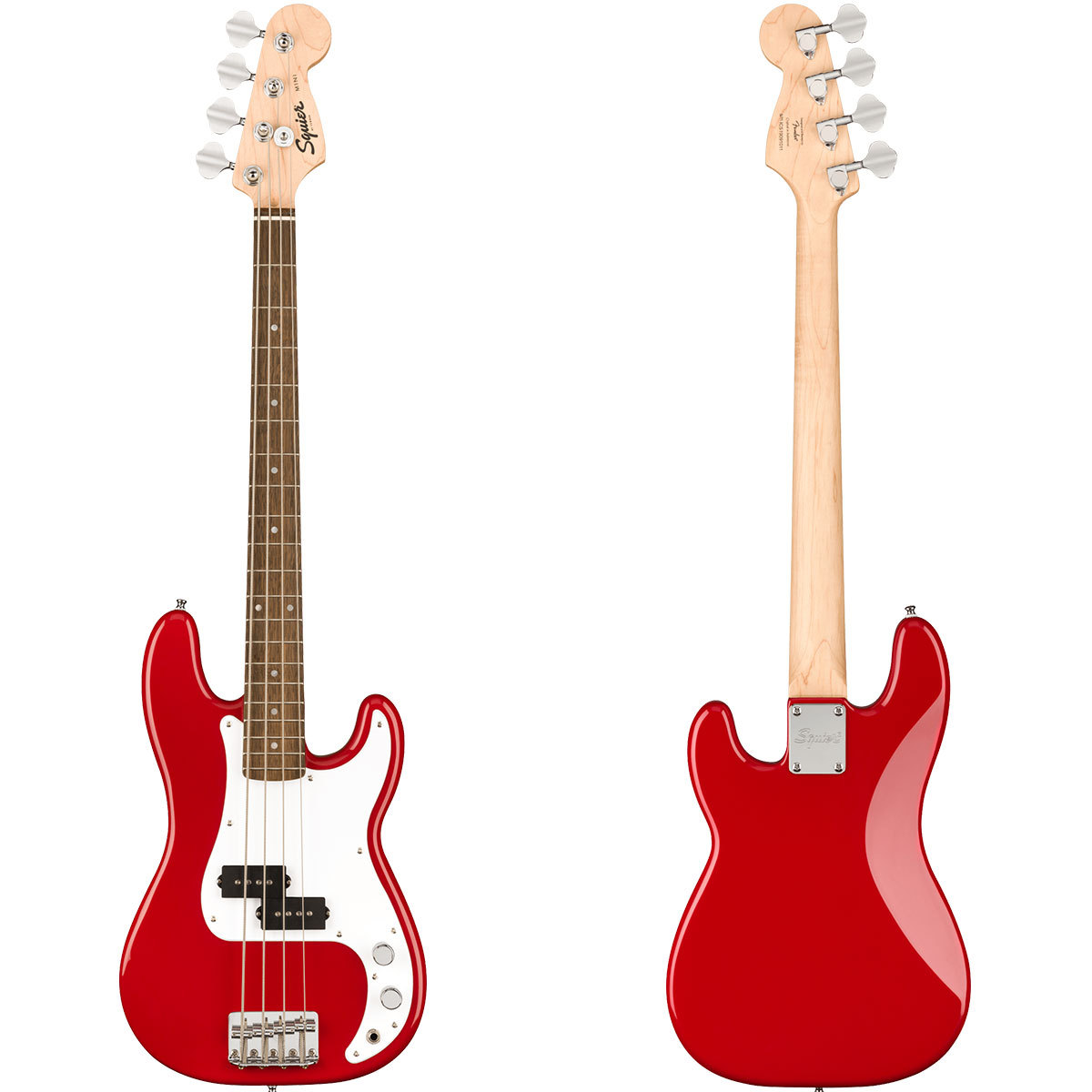 Squier ミニエレキベース レッド Squier Mini Precision Bass Guitar Dakota Red | Guitar Center