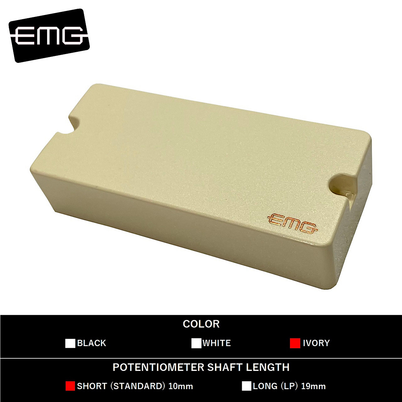 EMG 707TW (Ivory)【7弦ギター用/ハムバッカー/シングル&デュアル
