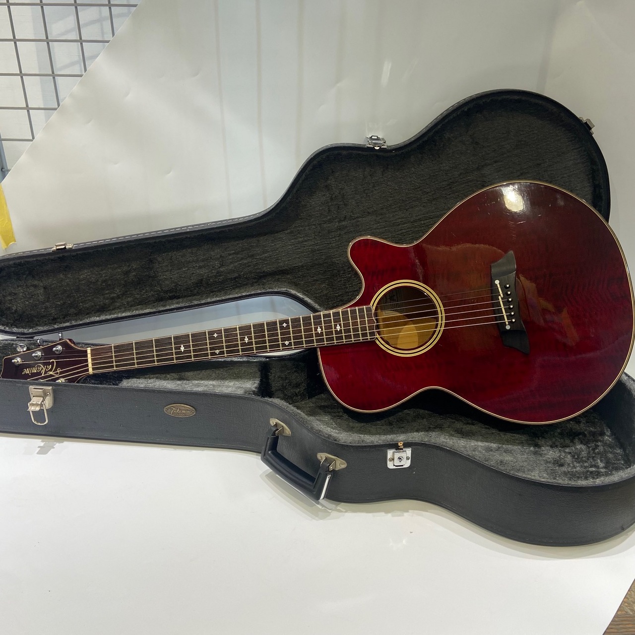 Takamine NPT-110 Wine Red 1992年 純正ハードケース付 【ピックアップ