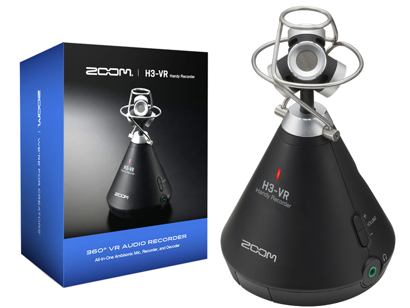 ZOOM H3-VR 360度 VR ハンディーレコーダー ☆送料無料