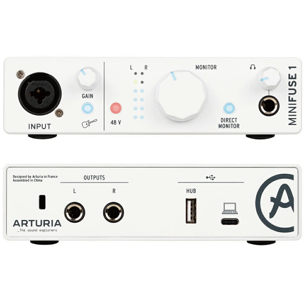 Arturia MiniFuse 1 WH 【シンプルなポータブルオーディオ