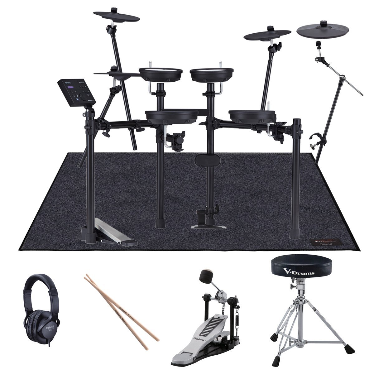 Roland TD-07DMK 3シンバル ローランド製品で揃えたフルセット with V 