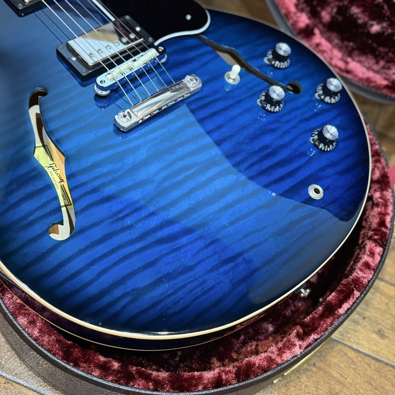 Gibson Memphis ES-335 Figured 2019 Model Blue Burst（中古/送料無料