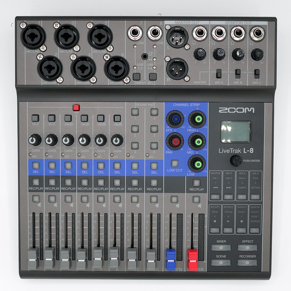 ZOOM LiveTrak L-8 デジタルミキサー 中古/箱付き Zoom ズーム