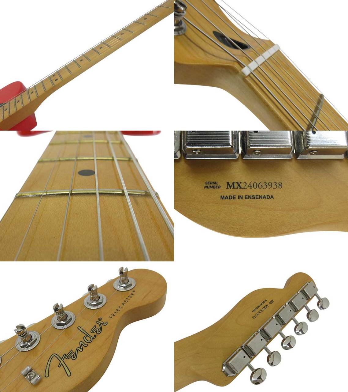 Fender Mexico Player II Telecaster / Maple Fingerboard Coral Red