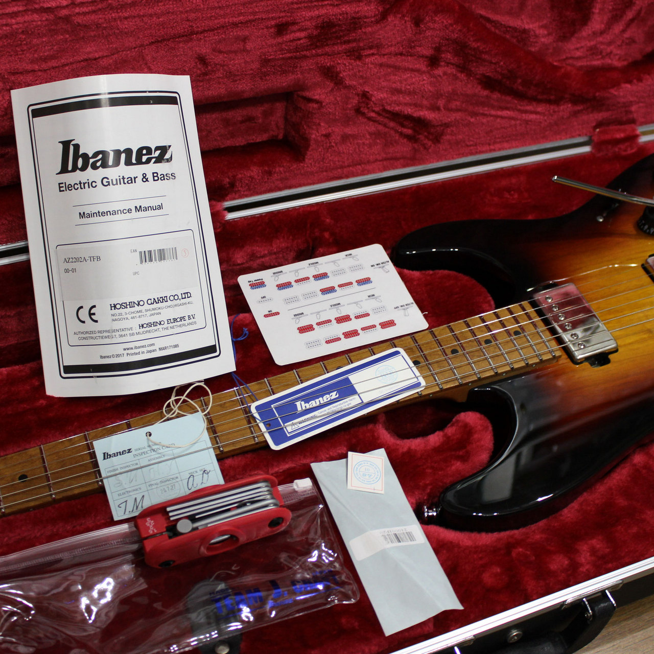 Ibanez Ibanez Prestige AZ2202A -TFB Tri Fade Burst