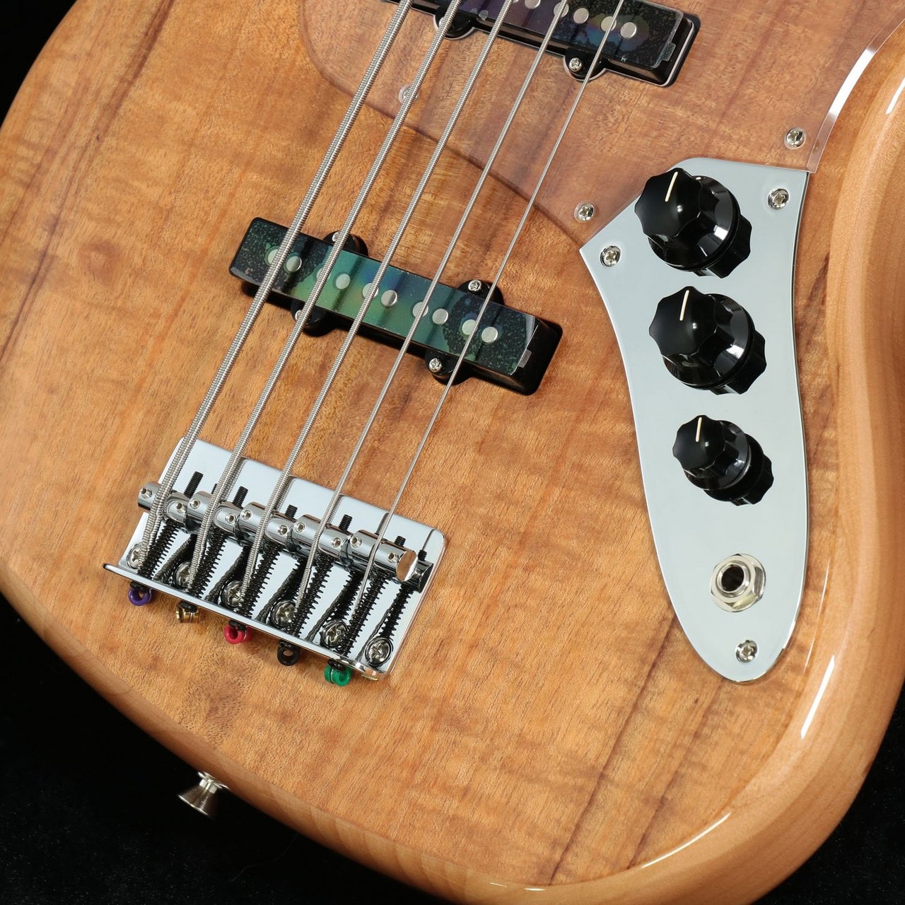 Fender ISHIBASHI FSR MIJ Hybrid II Jazz Bass V Koa Top Alder
