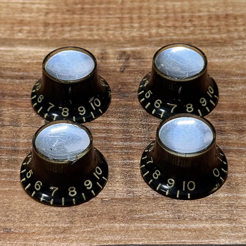Gibson Early 1960's Black Refrector Knob Set（ビンテージ）【楽器