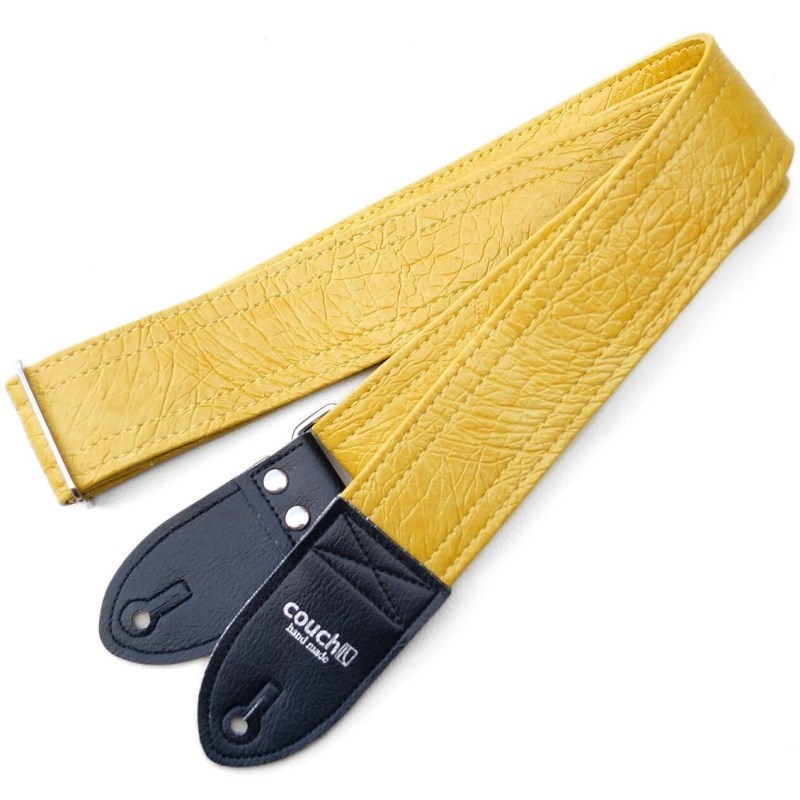 Couch Guitar Strap 1970's Vintage Mustard Yellow