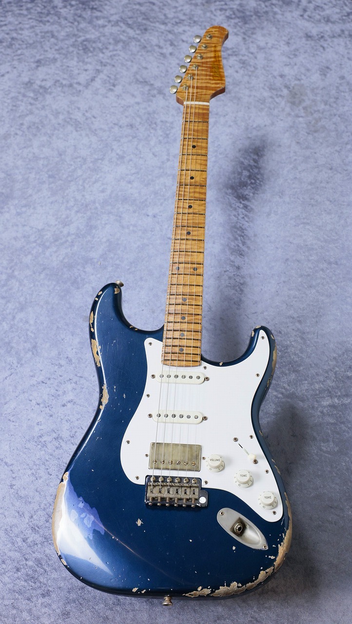 Xotic XSC-2 5A Grade Roasted Flame Maple Neck ~Mercedes Blue