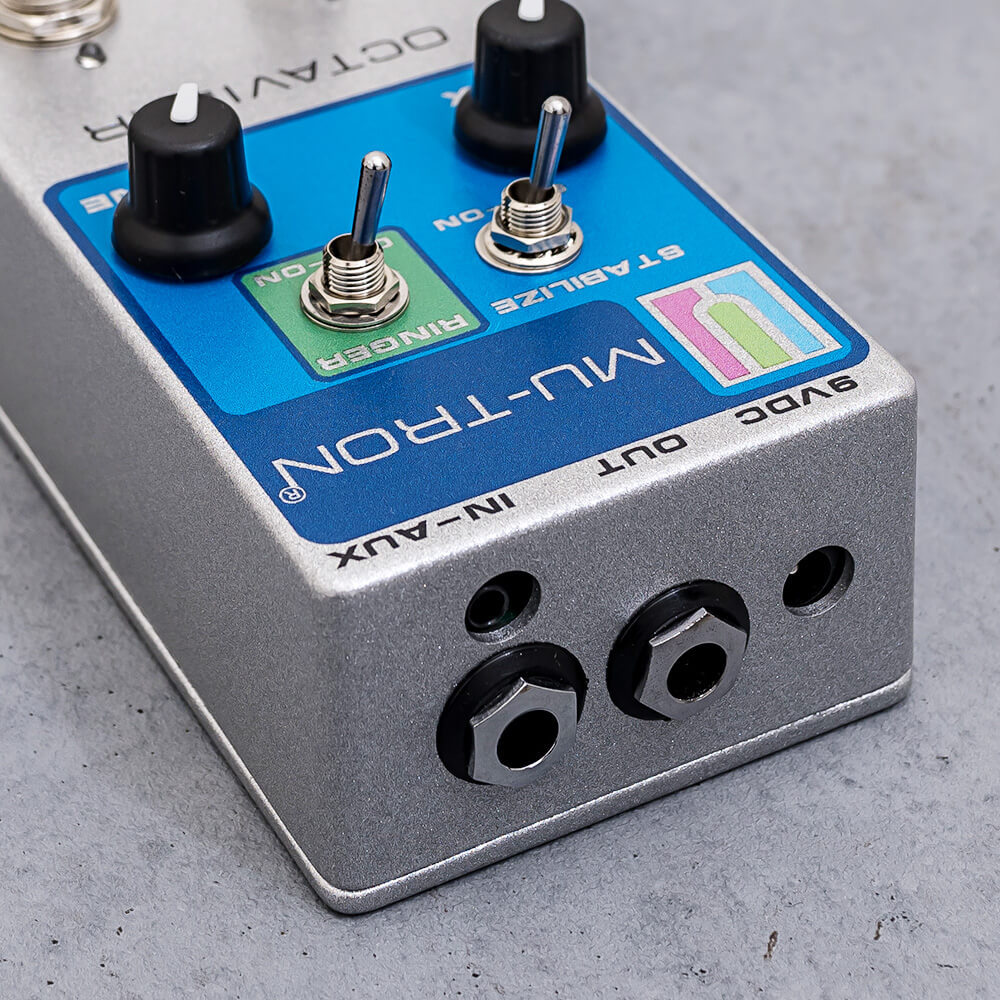【エフェクター】MU-TRON OCTAVIDER(限定モデル) Octave Divider Vintage Silver – Musitronics Mu-Tron