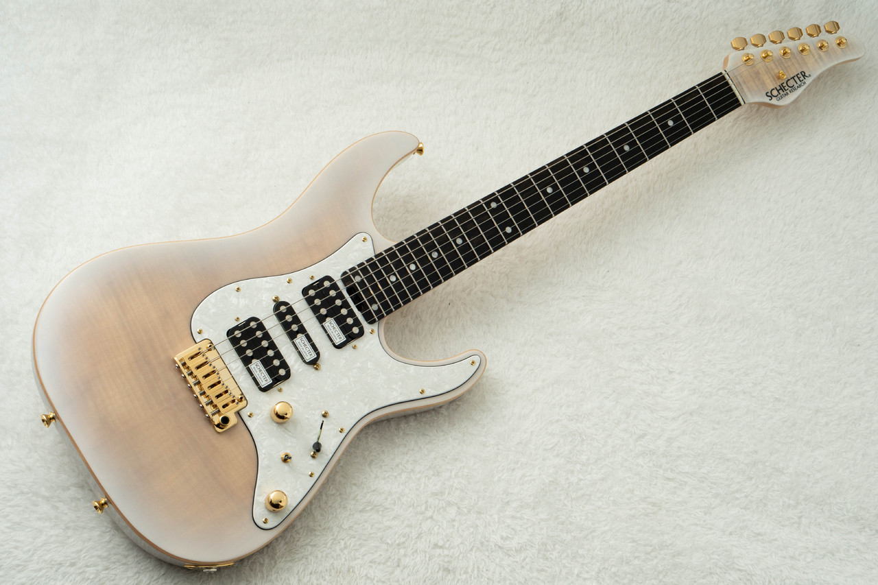 【美品】Schecter SD-2-24-VTR-AS-MW NTL/PF SCHECTER SD-2-24-AS-VTR-FM -Blonde w/Gold Parts- #S2602098 【限定