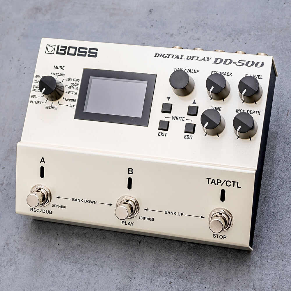 BOSS DD-500 Digital Delay 【12 種類のディレイ・モードを搭載した高 
