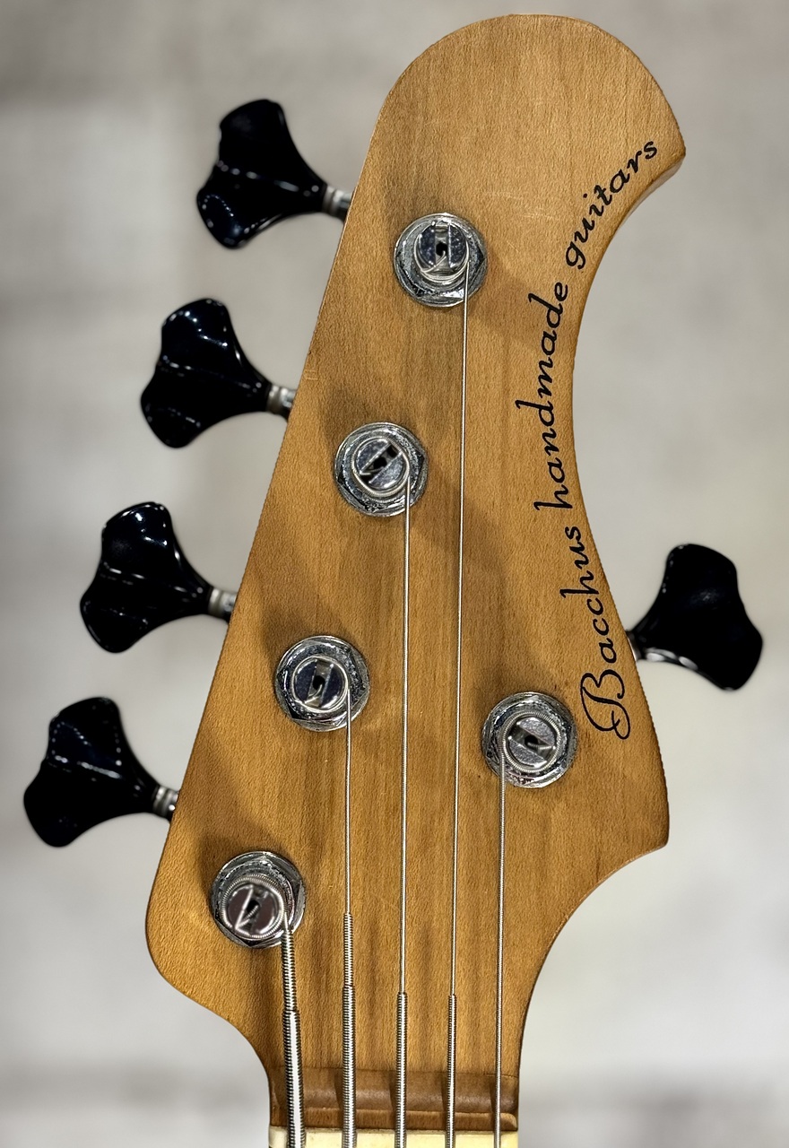 【5弦ベース】Bacchus WOODLINE HANDMADE Bacchus Hand Made 05 WOODLINE TURBO 5st -Black-【中古