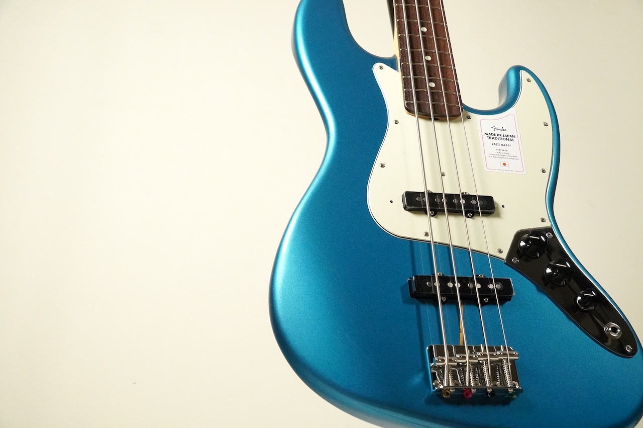 ジャズベース Vintege in Japan ブルー　青 Fender Made in Japan Traditional 60s Jazz Bass -Lake Placid Blue