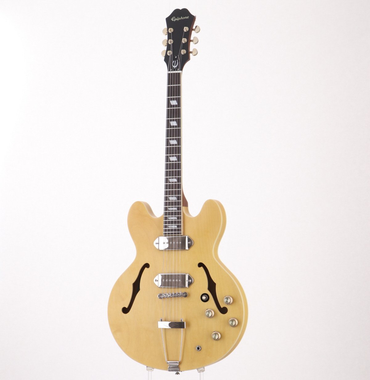 Epiphone Casino Natural ジョンレノン風　オマケ付き Epiphone Casino Natural ジョンレノン風 オマケ付き - メルカリ