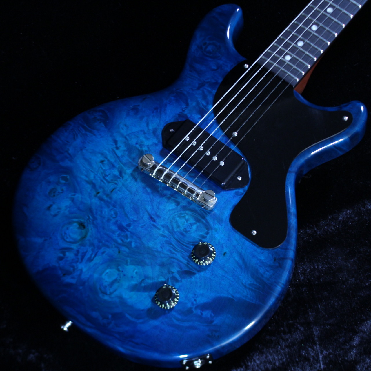 Bizen Works 【3.53kg】CTM Burned jr. LP -Burl Blue Sunburst