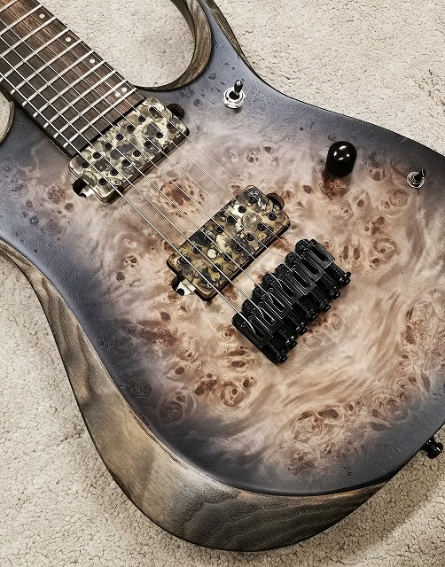 Ibanez 【即納可能】【Bare Knuckle Aftermath 7搭載】RGD71ALPA -Charcoal Burst Black  Stained Flat-（新品/送料無料）【楽器検索デジマート】